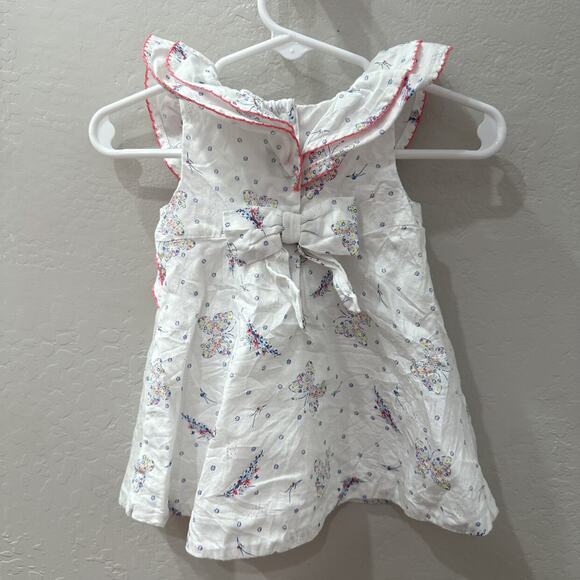 Janie and Jack Floral Butterfly Ruffle Dress - Picture 6 of 9